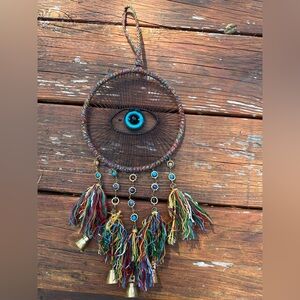 Multicolor Eye Dreamcatcher Wall Art